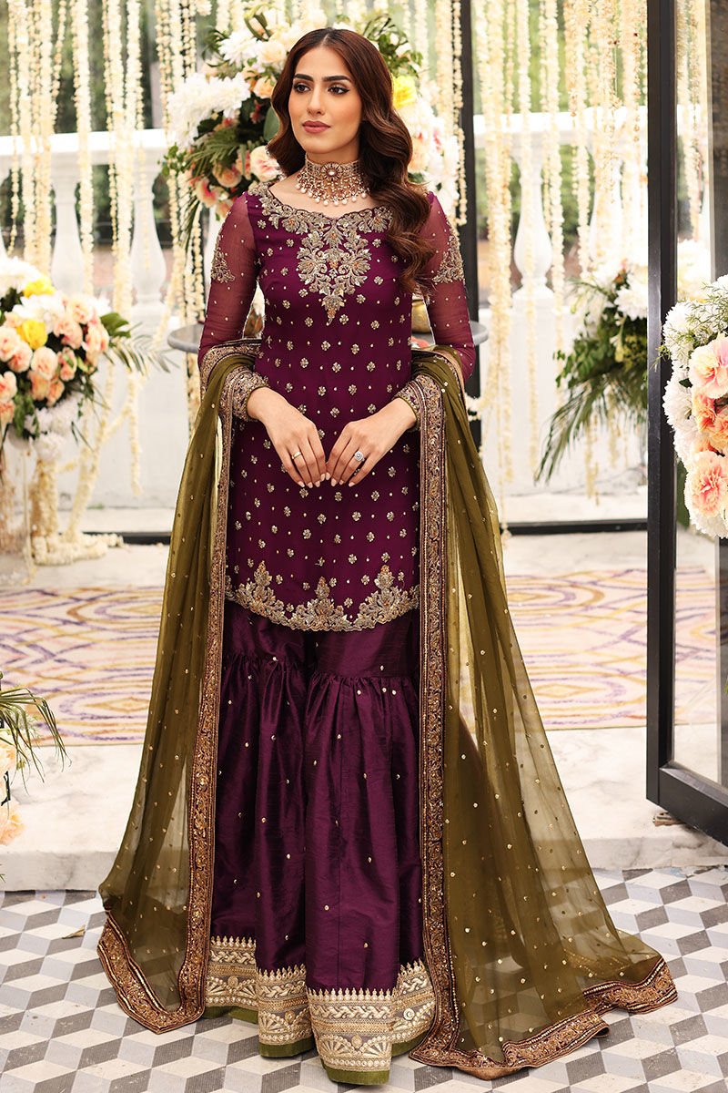 3 Piece Stitched Chiffon Suit - Ready to wear