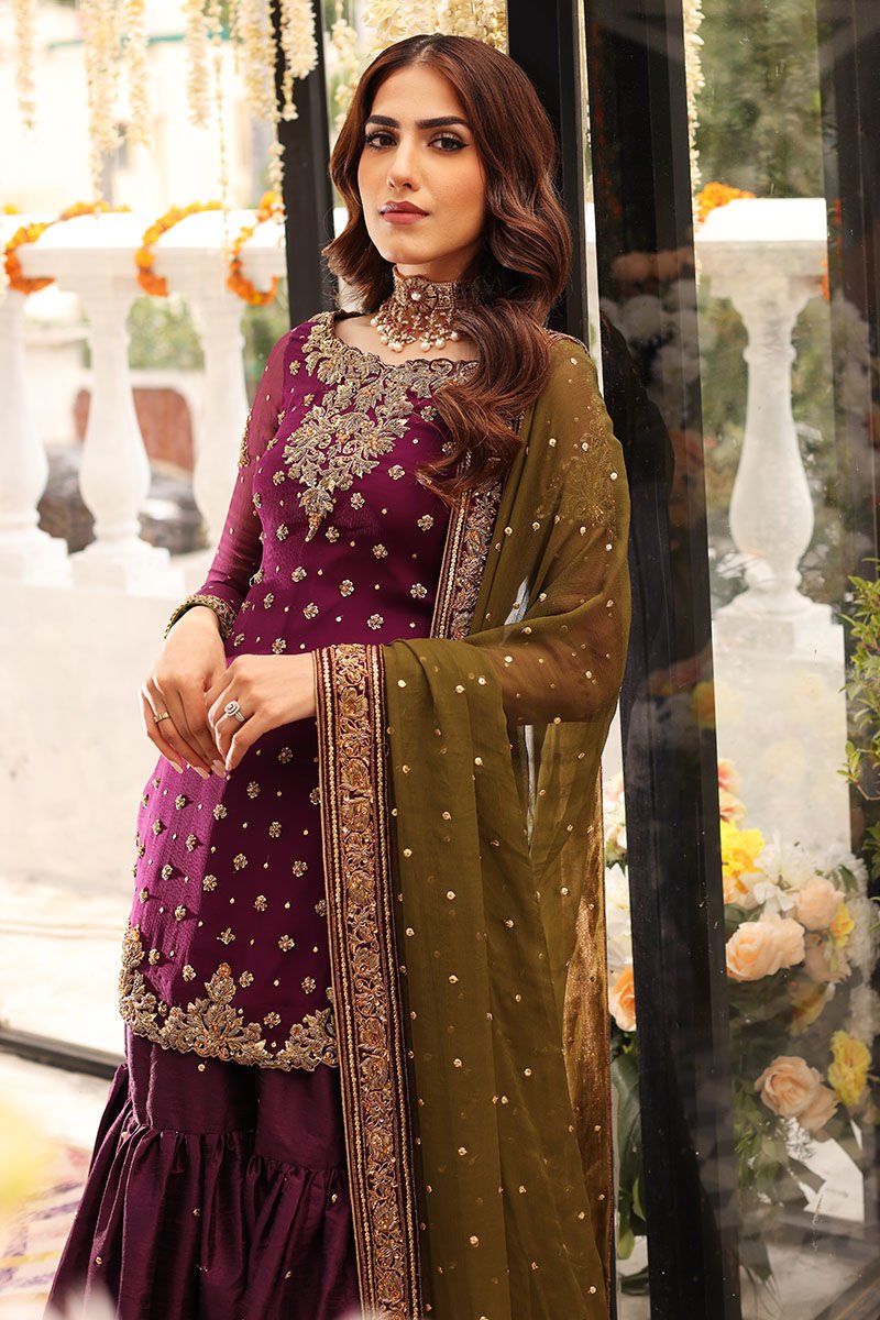 3 Piece Stitched Chiffon Suit - Ready to wear