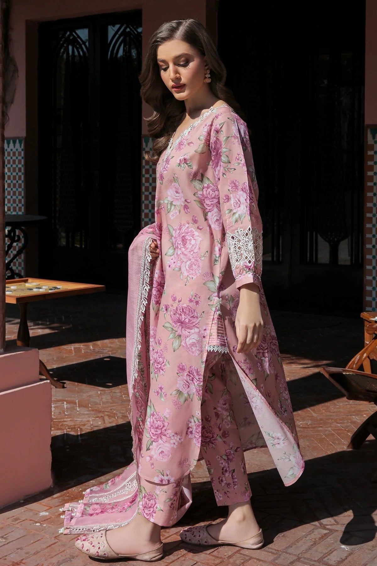 03-Piece Printed Lawn Suit - Ready To Wear