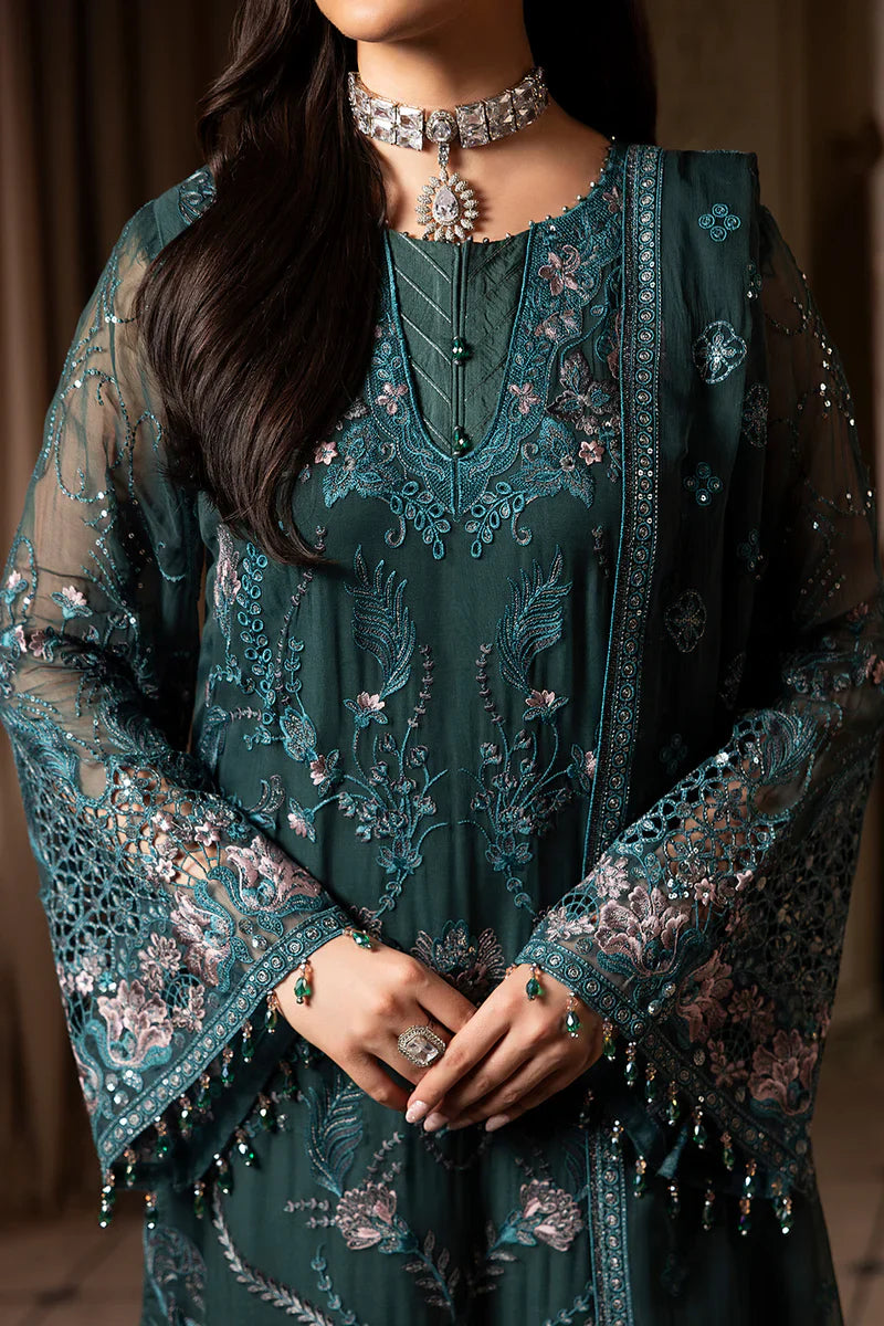 03-Piece Chiffon Suit With Embroidery | Ready To Wear