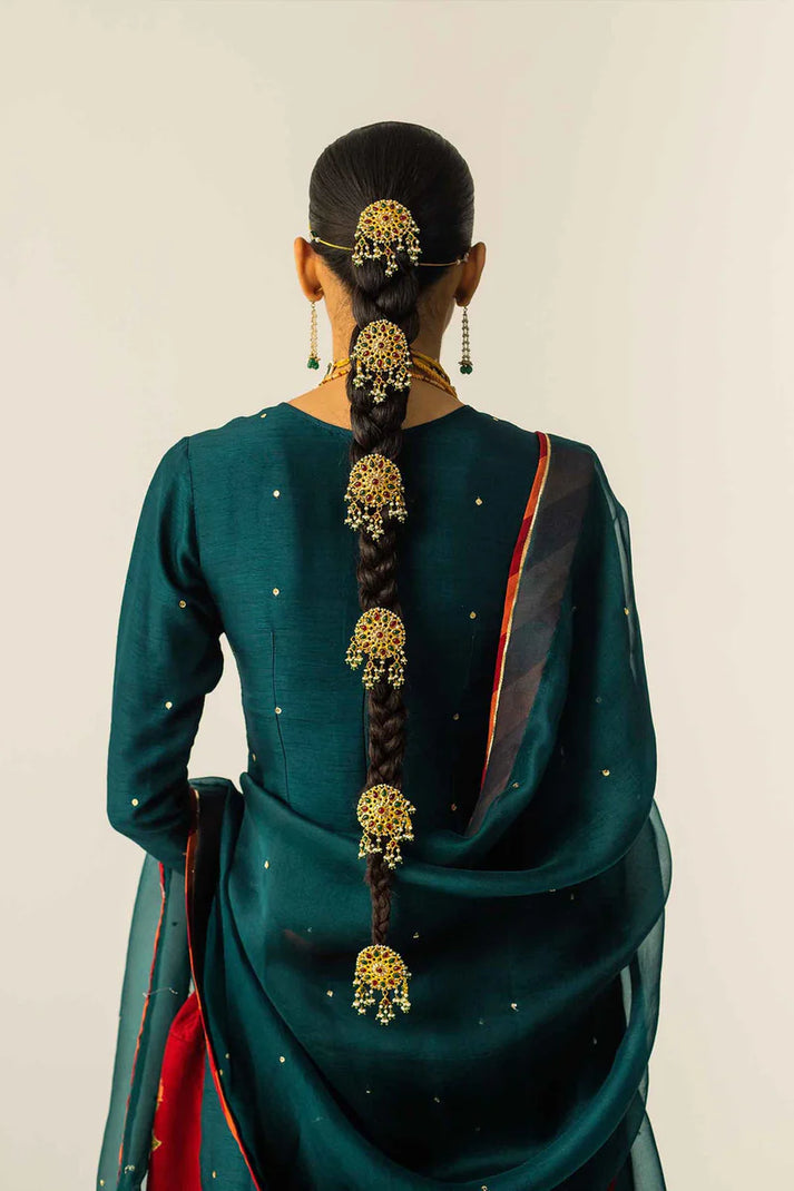 03-Piece Embroidered Chiffon Suit - Ready To Wear