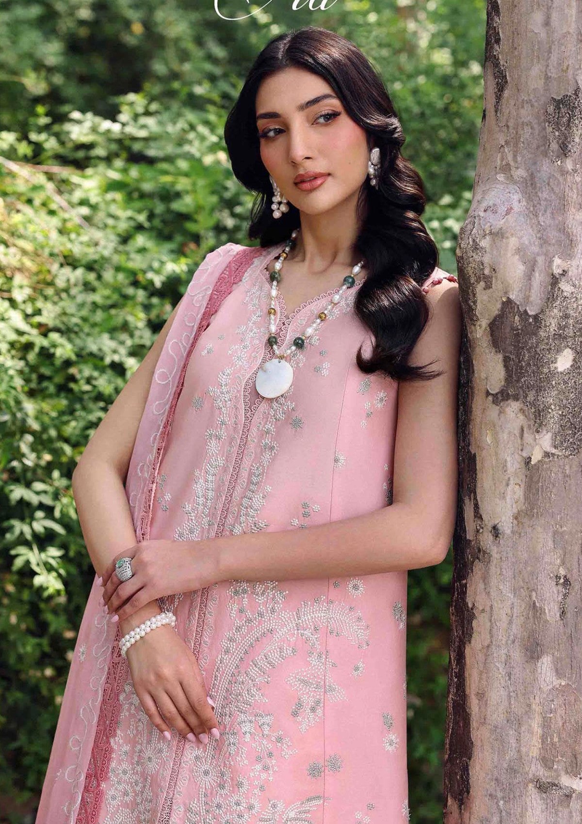 03-Piece Egyptian Embroidered Lawn Suit - Ready To Wear
