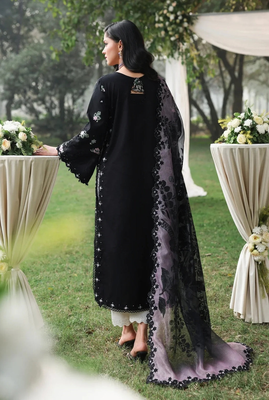 03-Piece Luxury Lawn Embroidered Suit - Ready To Wear