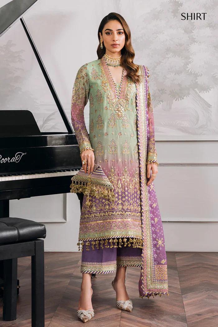 03-Piece Chiffon Suit With Sequence Embroidery | Ready To Wear