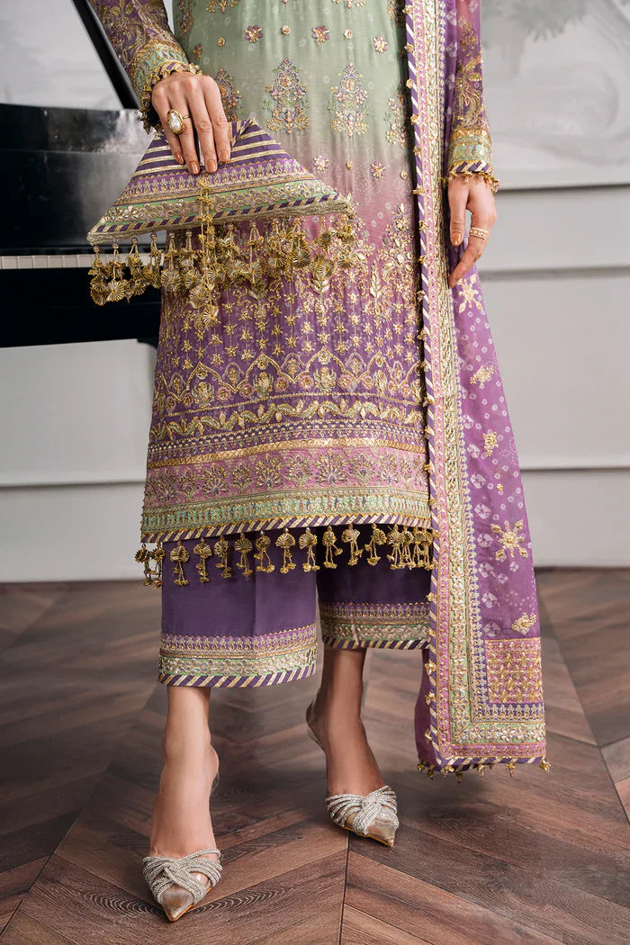 03-Piece Chiffon Suit With Sequence Embroidery | Ready To Wear