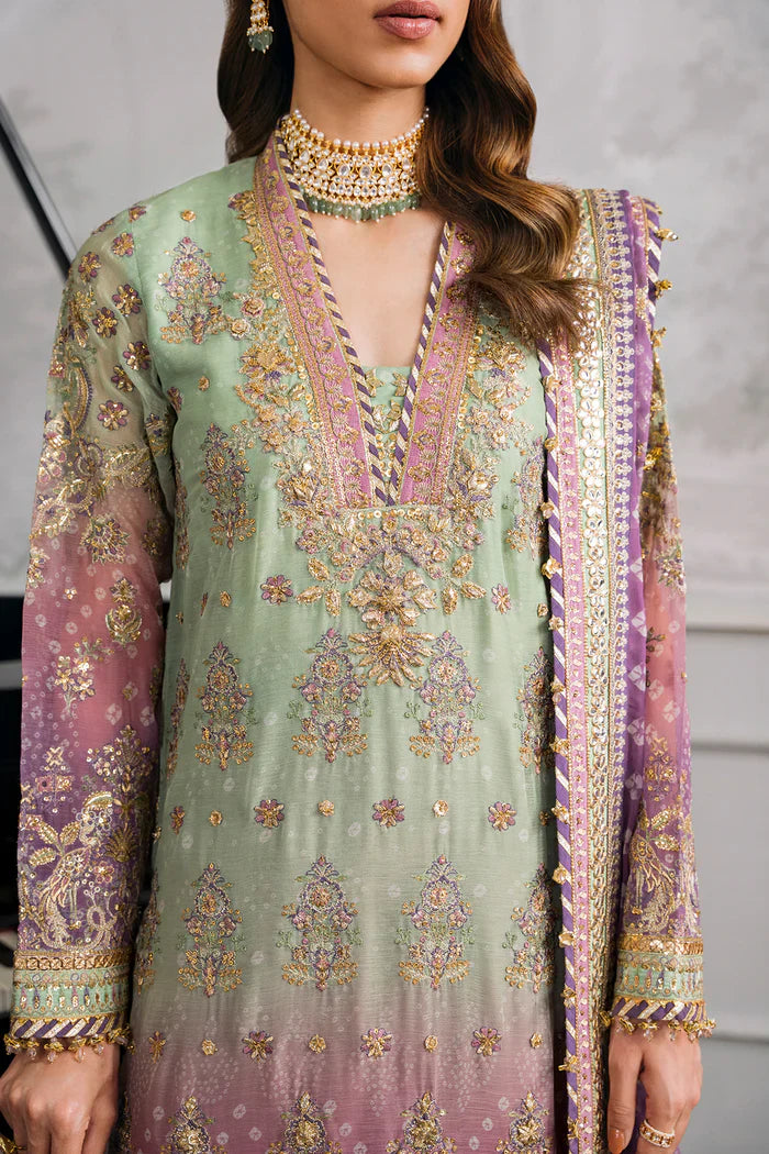 03-Piece Chiffon Suit With Sequence Embroidery | Ready To Wear