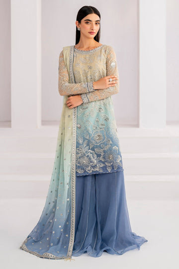 03-Piece Heavy Embroidered Chiffon Suit - Ready To Wear