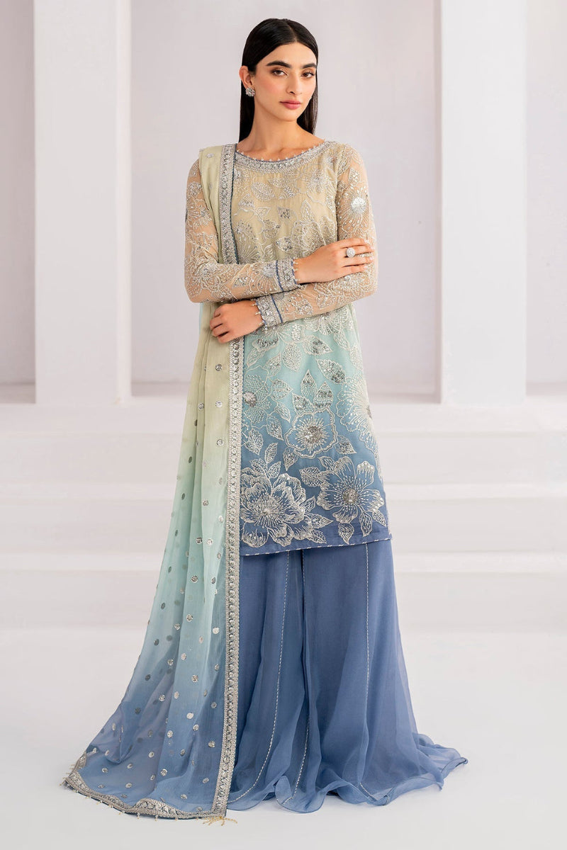 03-Piece Heavy Embroidered Chiffon Suit - Ready To Wear