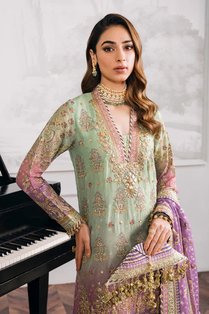 03-Piece Chiffon Suit With Sequence Embroidery | Ready To Wear