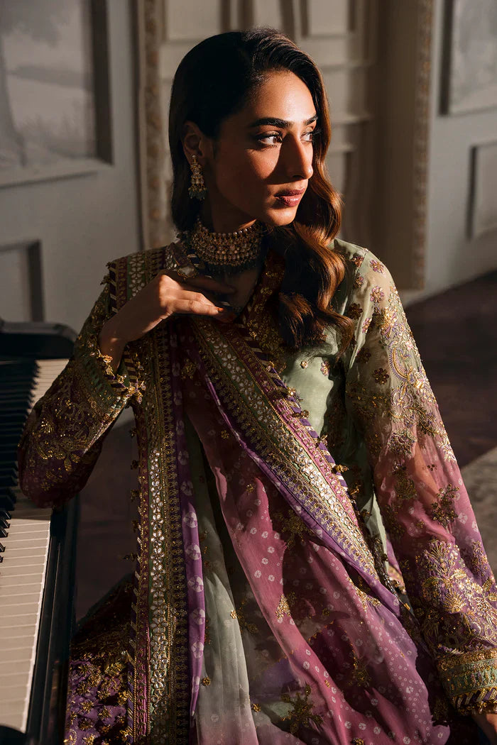 03-Piece Chiffon Suit With Sequence Embroidery | Ready To Wear