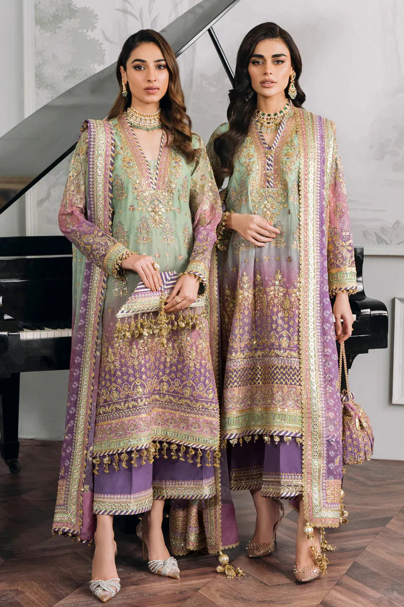 03-Piece Chiffon Suit With Sequence Embroidery | Ready To Wear