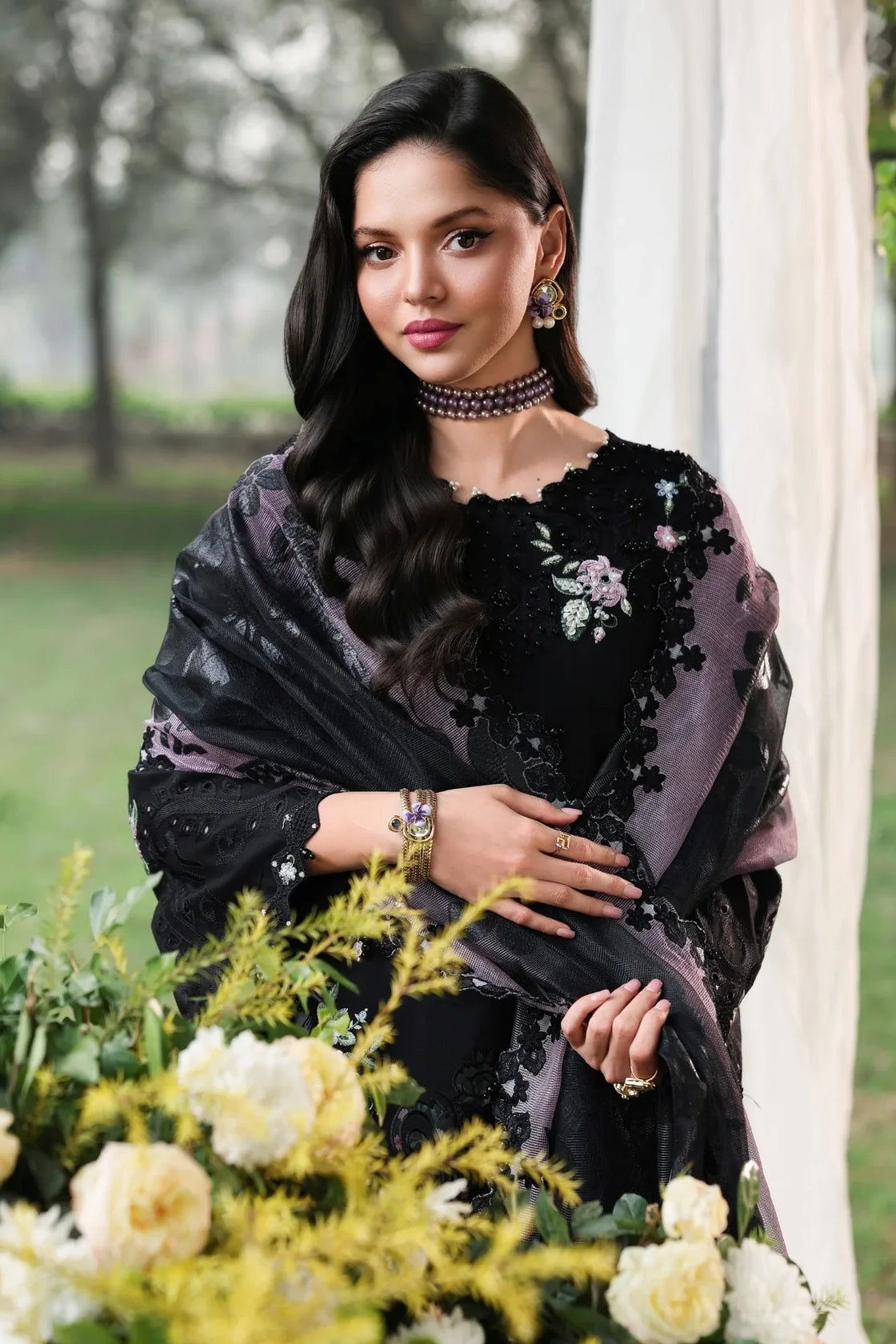 03-Piece Luxury Lawn Embroidered Suit - Ready To Wear