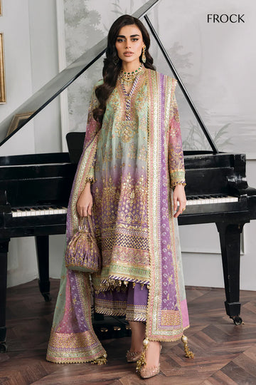 03-Piece Chiffon Suit With Sequence Embroidery | Ready To Wear