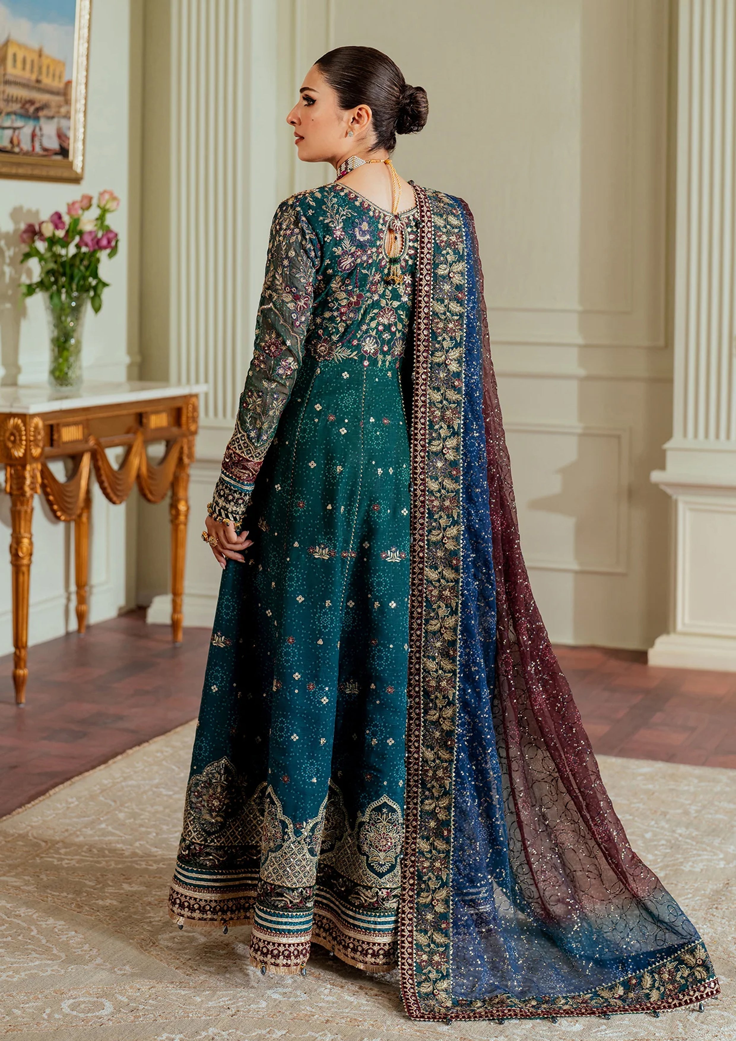 03-Piece Luxury Embroidered Chiffon Suit - Ready To Wear