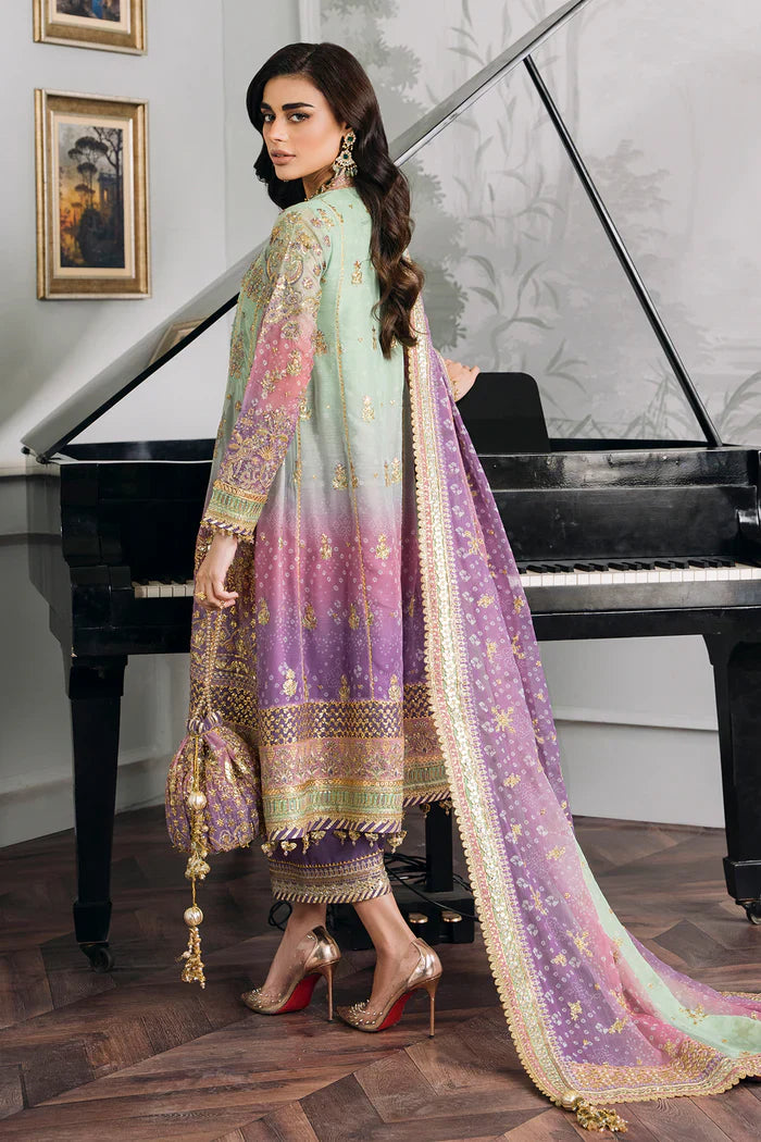 03-Piece Chiffon Suit With Sequence Embroidery | Ready To Wear