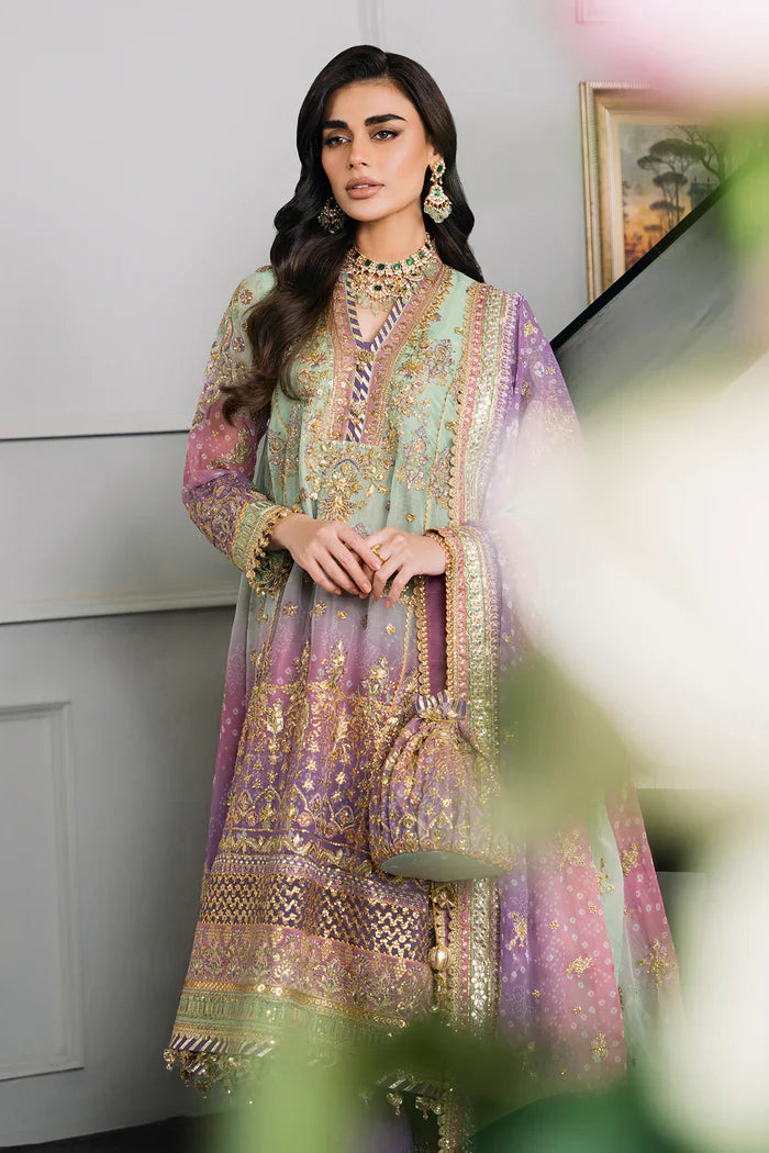 03-Piece Chiffon Suit With Sequence Embroidery | Ready To Wear