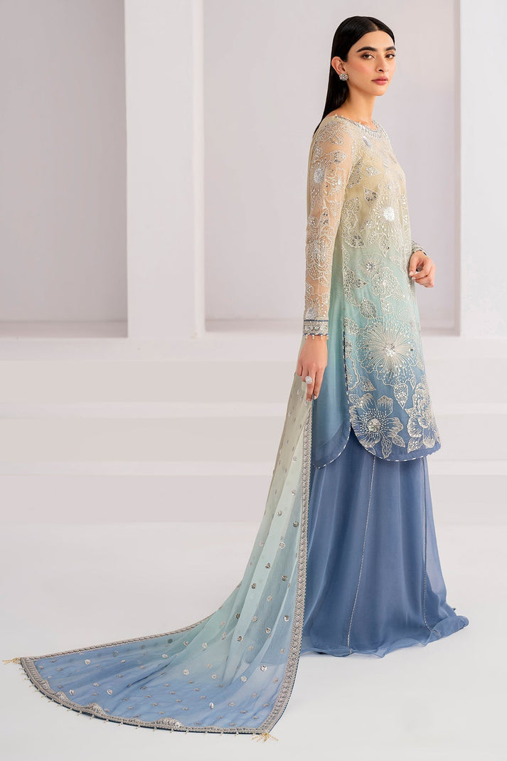 03-Piece Heavy Embroidered Chiffon Suit - Ready To Wear