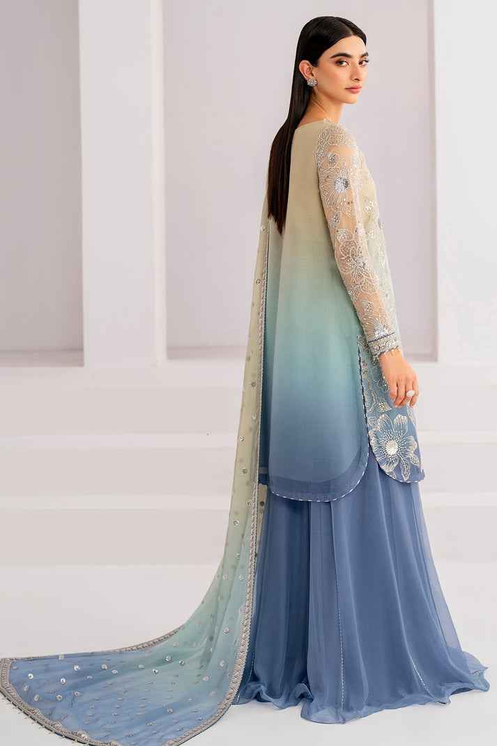 03-Piece Heavy Embroidered Chiffon Suit - Ready To Wear