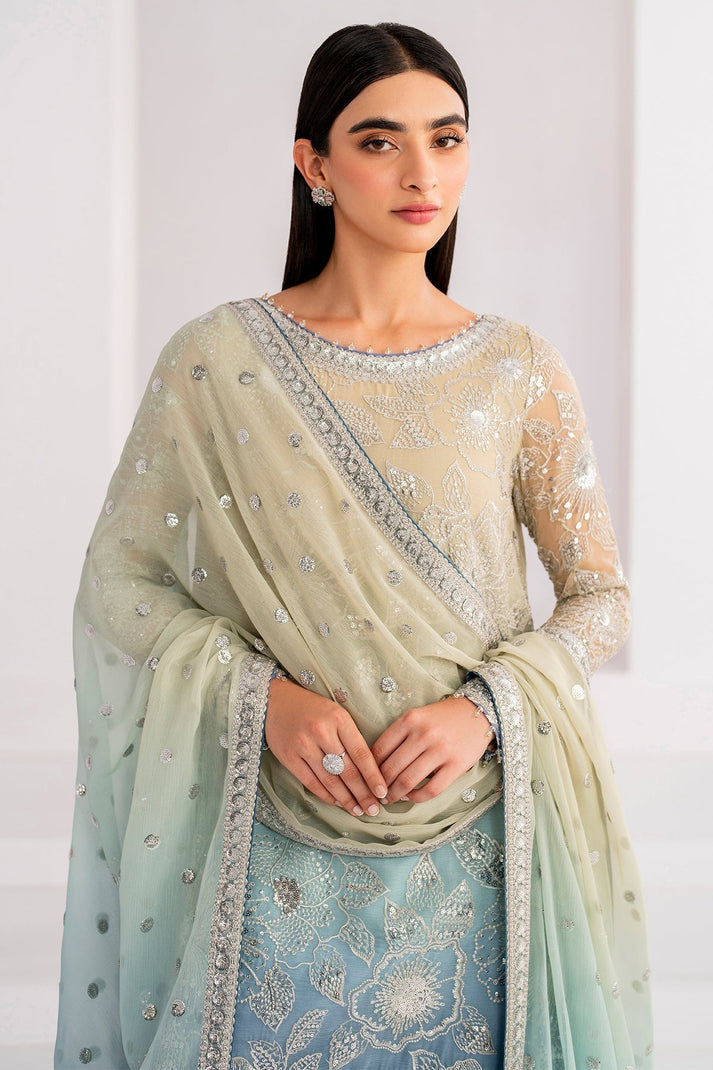 03-Piece Heavy Embroidered Chiffon Suit - Ready To Wear