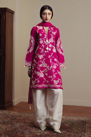 03-Piece Lawn Suit With Embroidery | Ready To Wear