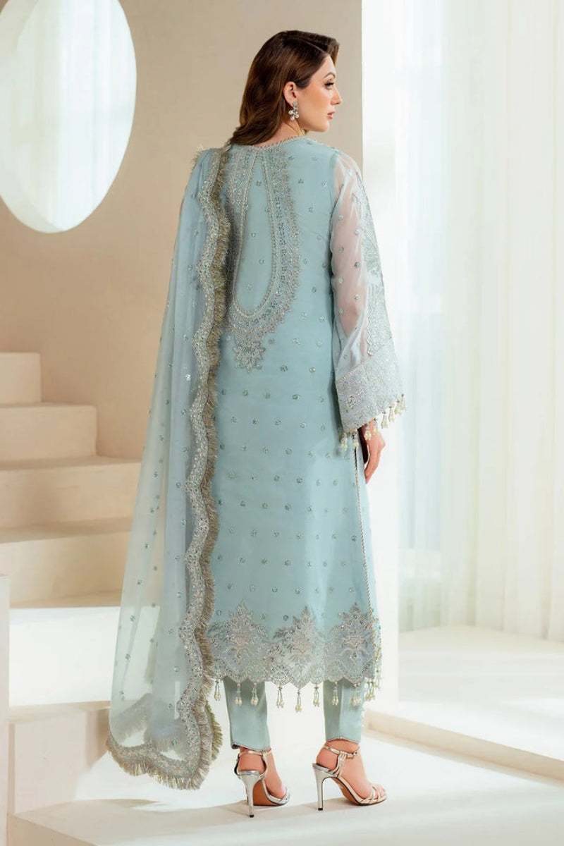 Heavy Embroidered Organza 3-Piece Suit | Ready to Wear