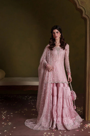 03-Piece Embroidered Chiffon Suit - Ready To Wear