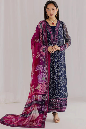 03-Piece Chiffon Suit  - Ready To Wear
