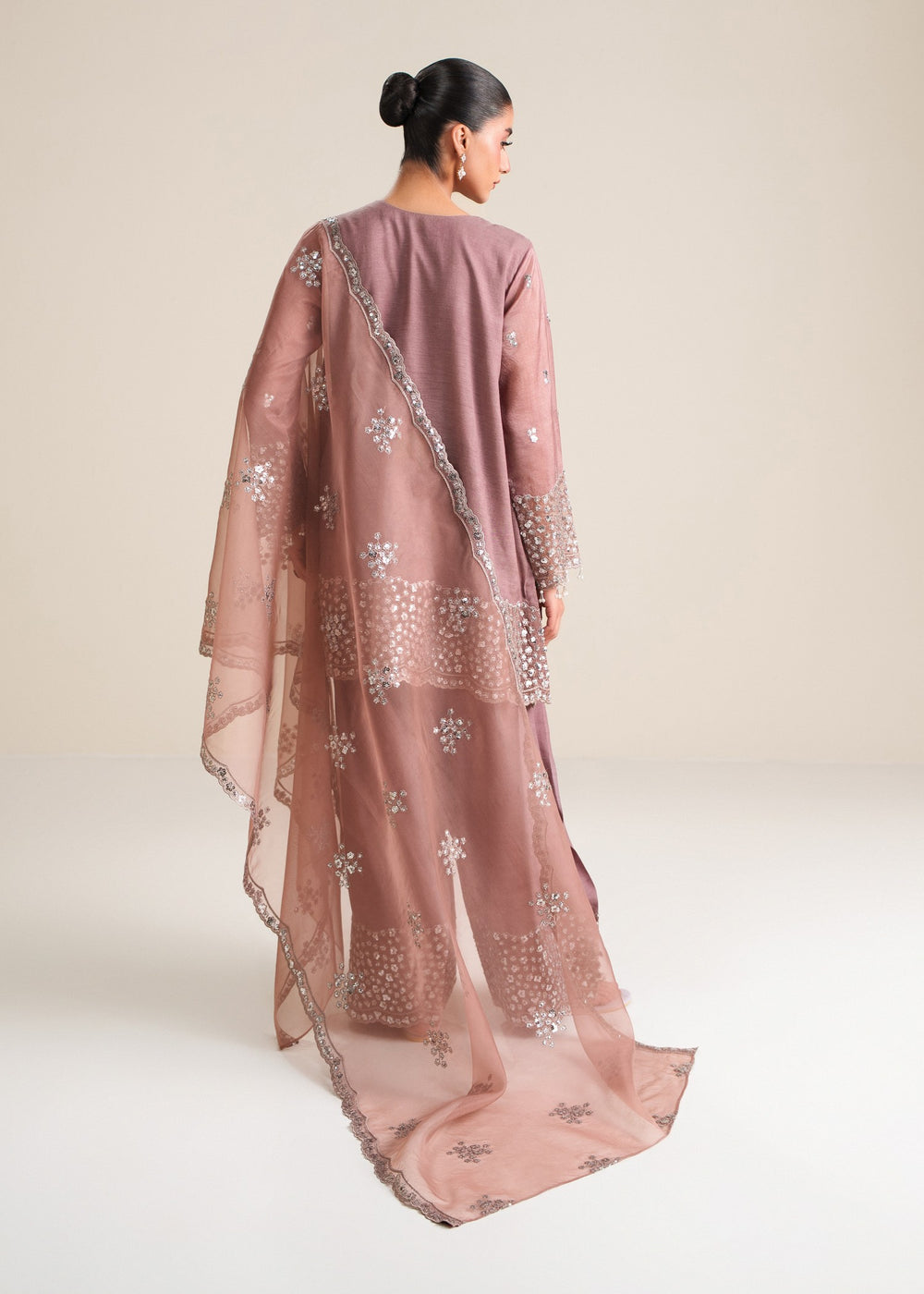 03-Piece Pure Cotton Silk Suit - Ready To Wear