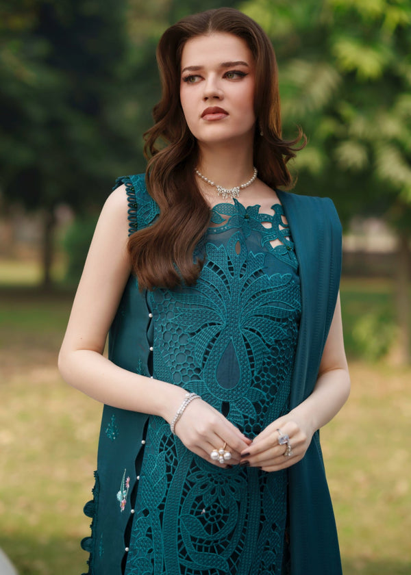 03-Piece Embroidered Lawn Suit - Ready To Wear