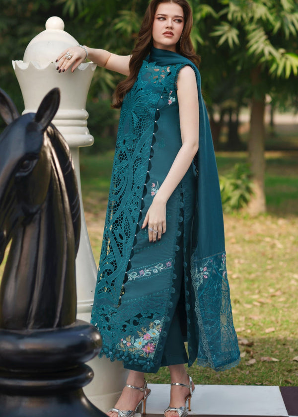 03-Piece Embroidered Lawn Suit - Ready To Wear
