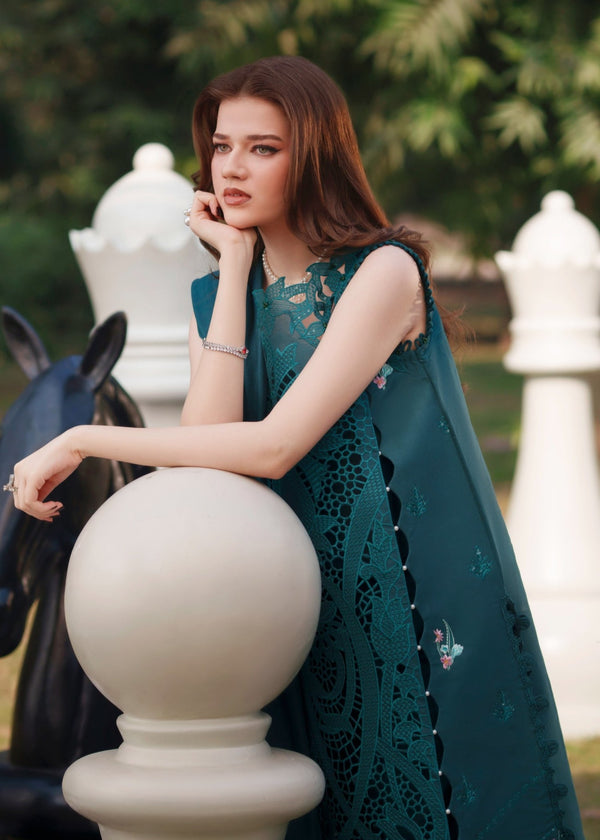 03-Piece Embroidered Lawn Suit - Ready To Wear