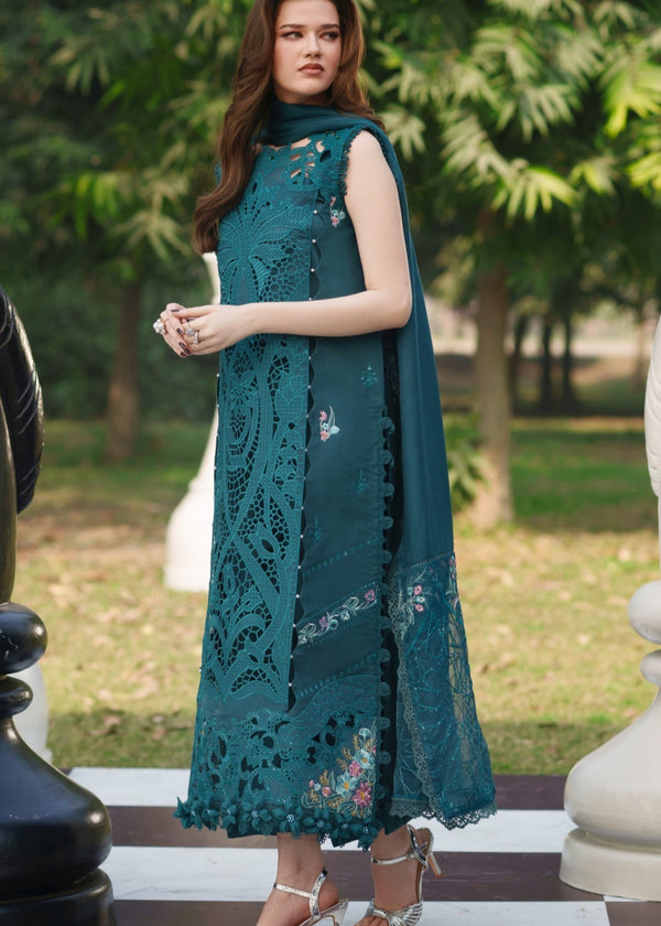 03-Piece Embroidered Lawn Suit - Ready To Wear