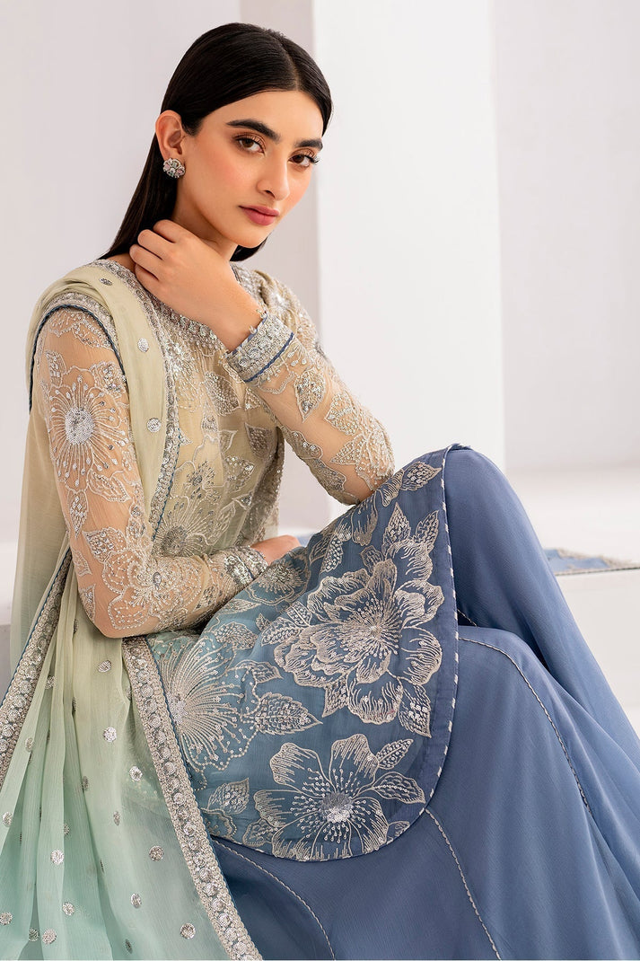 03-Piece Heavy Embroidered Chiffon Suit - Ready To Wear