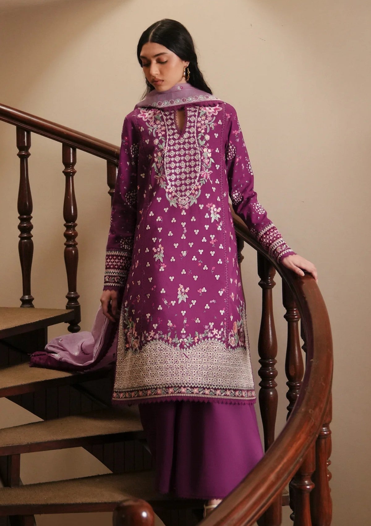 03-Piece Egyptian Lawn Suit - Ready To Wear