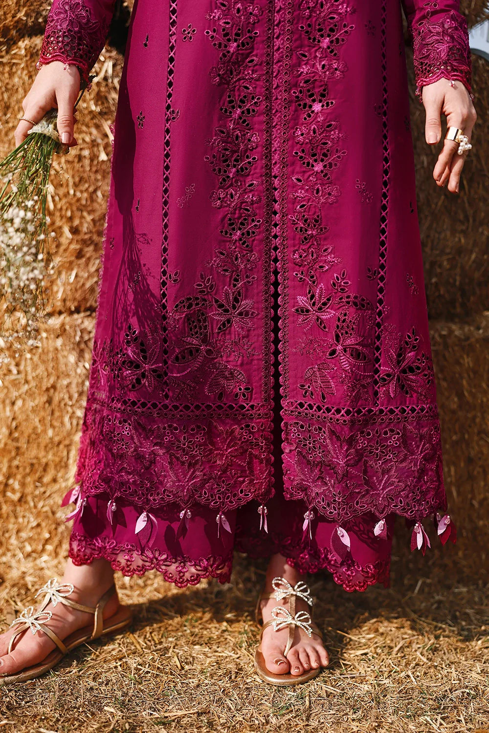 03-Piece Cotton Lawn Suit With Chiffon Dupatta | Ready To Wear