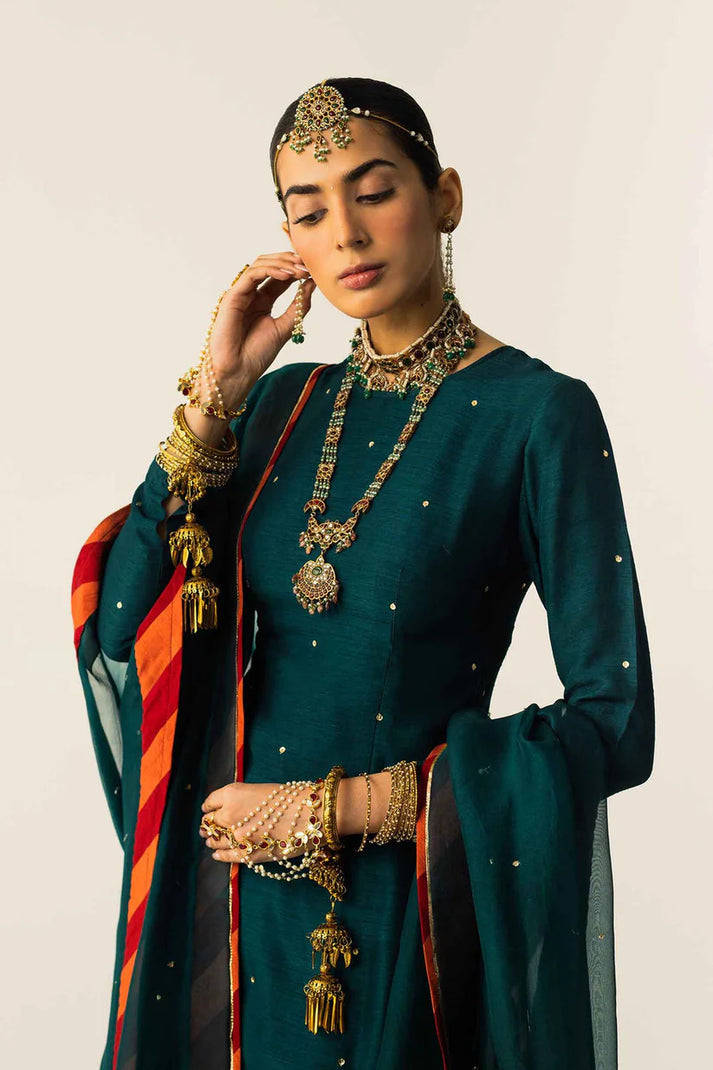 03-Piece Embroidered Chiffon Suit - Ready To Wear