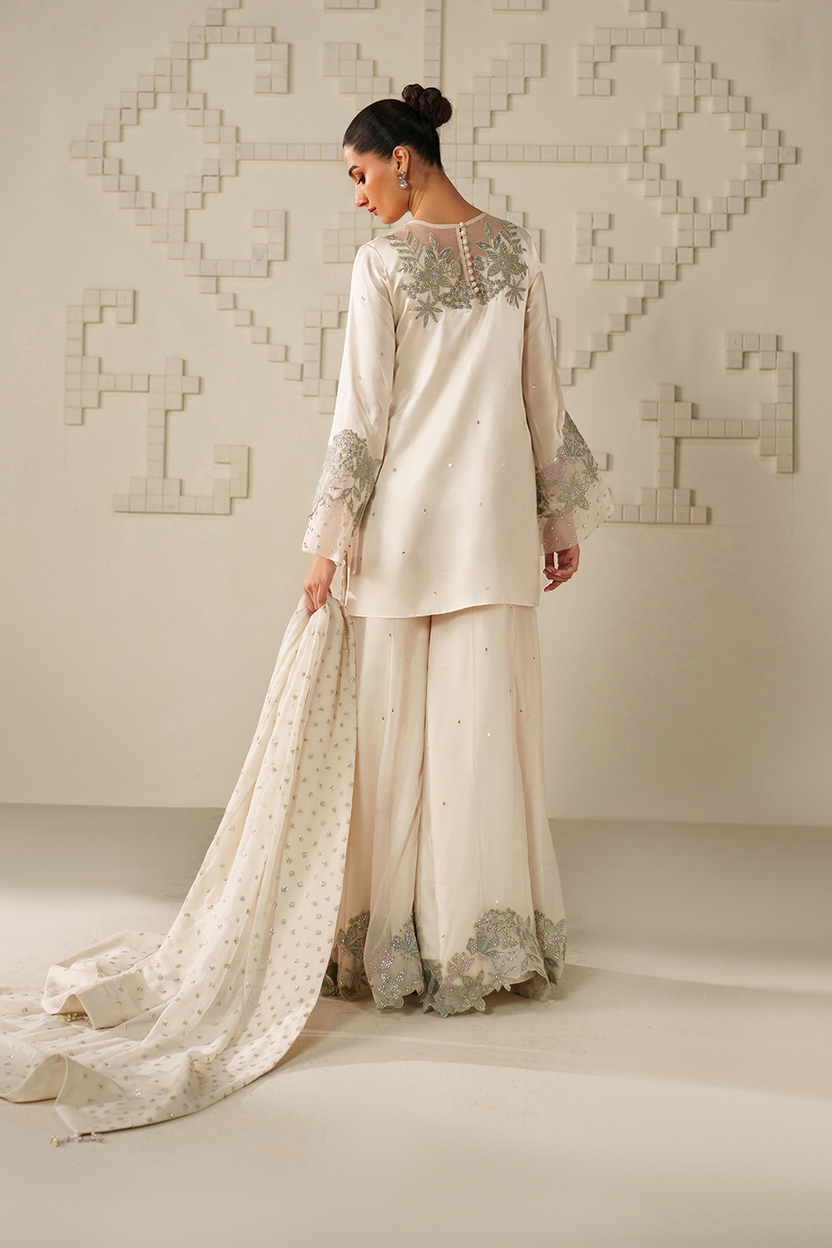 03-Piece Luxury Embroidered Chiffon Suit - Ready To Wear