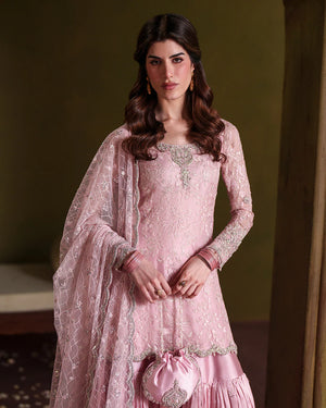 03-Piece Embroidered Chiffon Suit - Ready To Wear