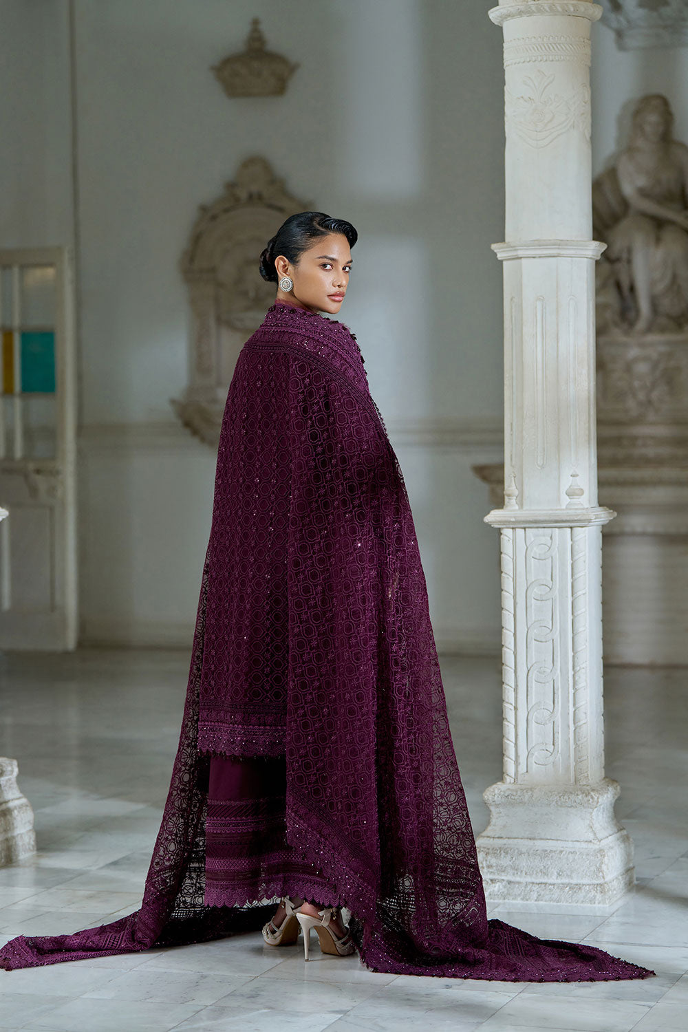 03 Piece  Egyptian Lawn Suit - Ready to Wear