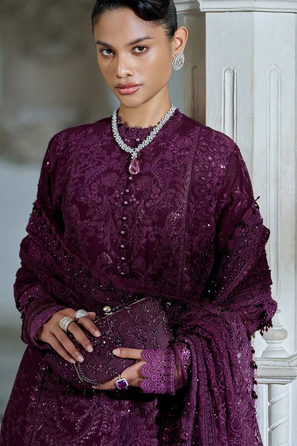 03 Piece  Egyptian Lawn Suit - Ready to Wear
