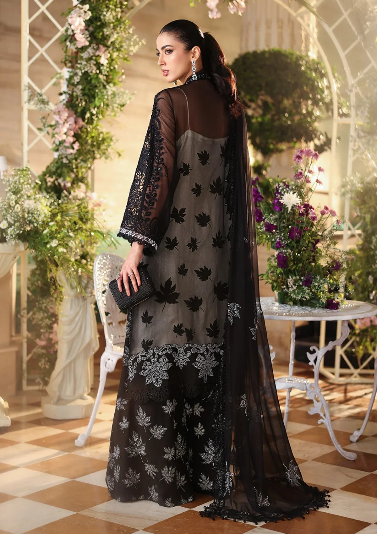 03-piece Heavy Embroidered Chiffon Suit | Ready to wear