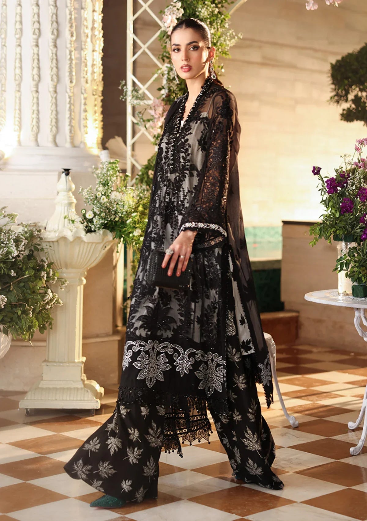 03-piece Heavy Embroidered Chiffon Suit | Ready to wear