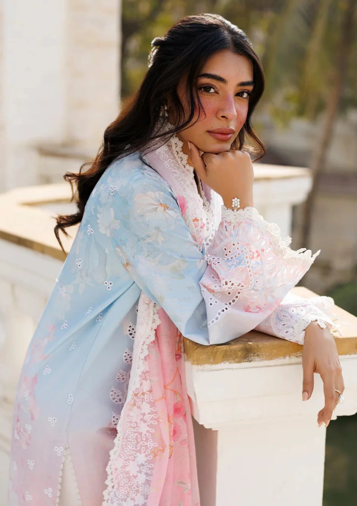 03-Piece Printed Lawn Suit With Chiffon Dupatta | Ready To Wear