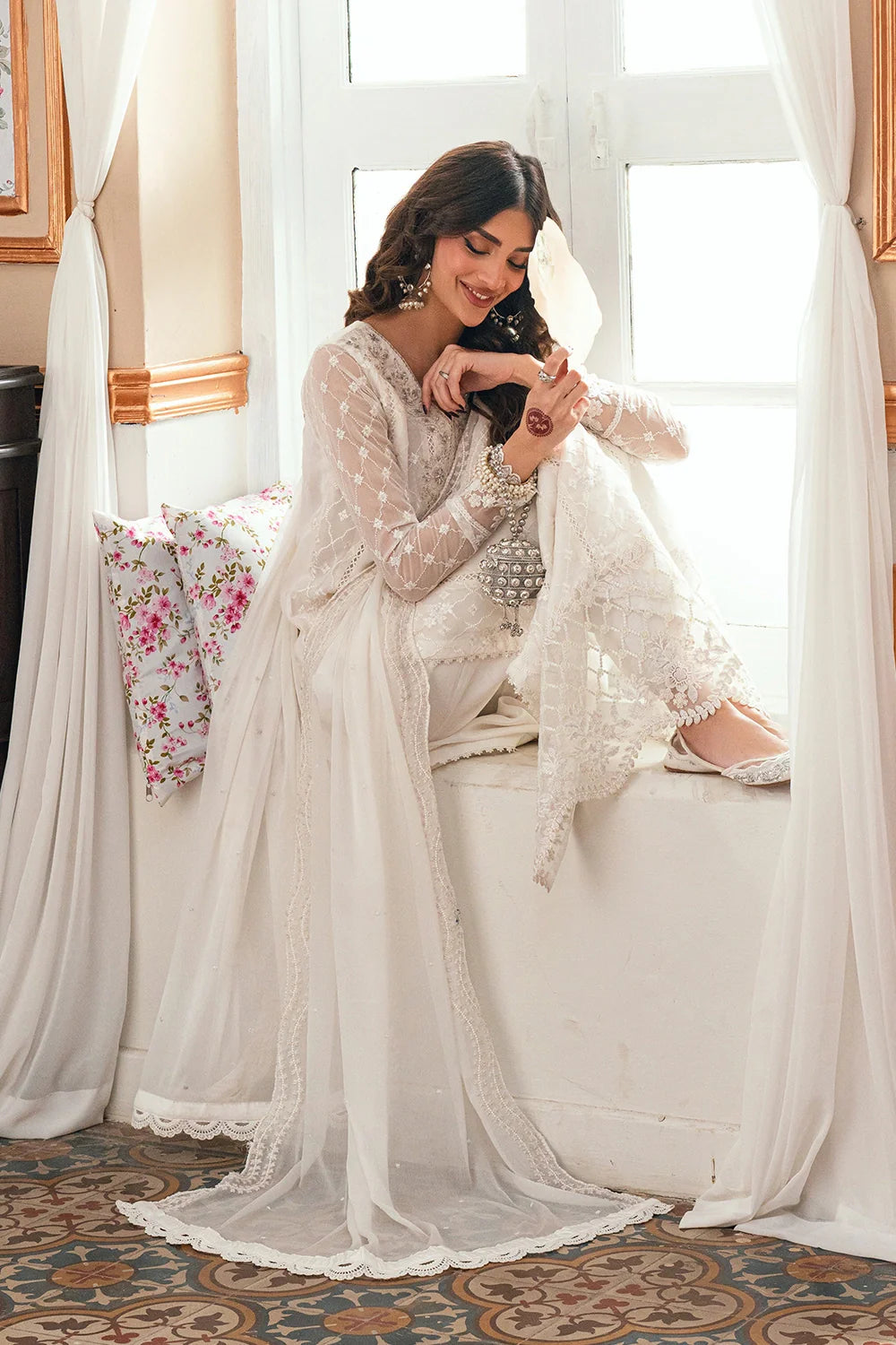 03-Piece Embroidered Chiffon Suit | Ready To Wear