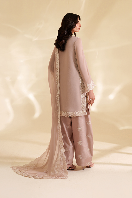 03-Piece Luxury Embroidery Chiffon Suit - Ready To Wear