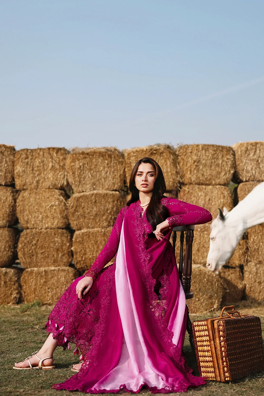 03-Piece Cotton Lawn Suit With Chiffon Dupatta | Ready To Wear
