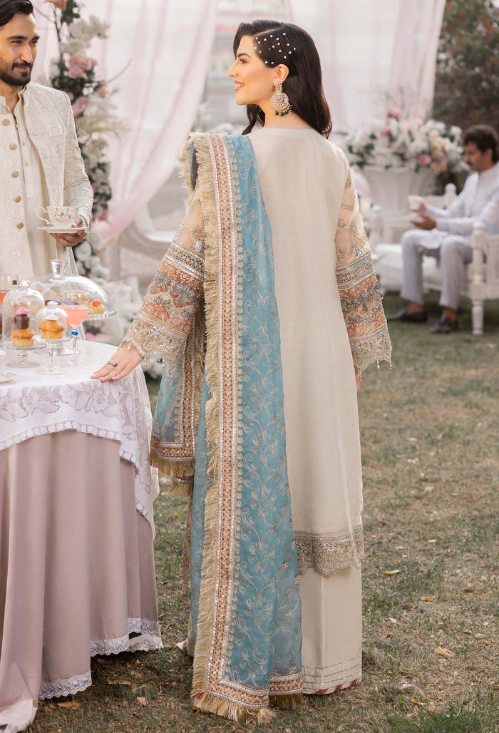 03-Piece Luxury Embroidered Organza Suit - Ready To Wear