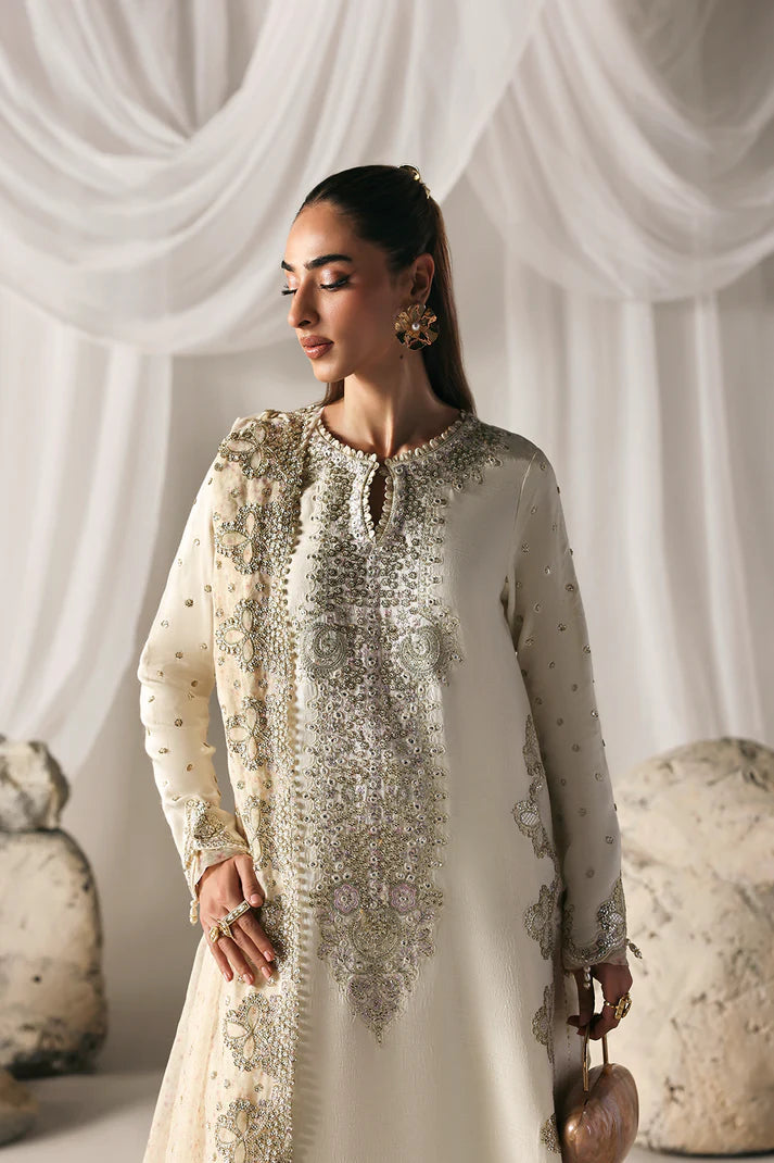 03-Piece Embroidered Lawn Suit With Chiffon Dupatta | Ready To Wear