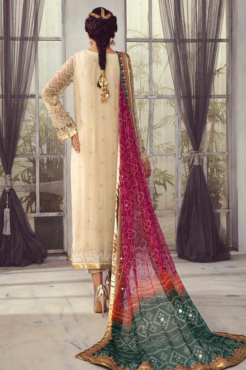 03 Piece Heavy Embroidered Chiffon Suit - Ready to Wear