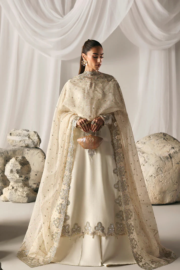 03-Piece Embroidered Lawn Suit With Chiffon Dupatta | Ready To Wear
